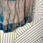 Raga Sweet Devotion Ruffle Shorts in Blue/Tan Tie Dye Size US Medium Photo 6