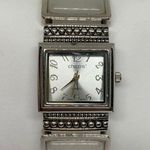 Chico's Chico’s women’s quartz analog cuff bracelet watch 25mm silver tone gray stones s Photo 0