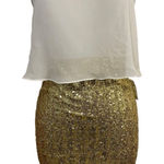 B Darlin Women's B. Darlin Gold Sequined Dress Size 7/8 Photo 0