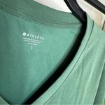 Athleta  Seasoft Willow V-Neck Sweatshirt UPF 50+ Vineyard Green Modal S Small Photo 11