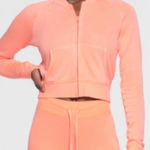 SKIMS  Terry Zip Up Sweater Sweatshirt Limited Edition Collectible Orange NWT Photo 0