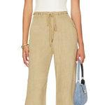 Heartloom  Lavina Pants in Moss Large New Womens Loose Linen Trousers Photo 0