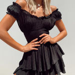 Princess Polly  The Love Galore Black Romper Photo 0