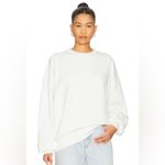 ANINE BING NWT  Miles Sweatshirt Framed Monogram in Off White size small Photo 1