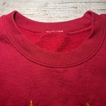 VTG 90s Fall Grandma Sweater Farm Autumn Womens XL Cottagecore Crewneck Red Photo 2