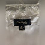 Cali Style U.S.A. Boho Cream Ivory White Fuzzy Faux Shearling Fur Vest Photo 2