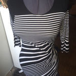 41Hawthorn Stitch Fix striped gathered side top Black Size M Photo 0