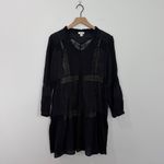 Sundance Clarabelle Dress Black Embroidered Lace Puff Sleeve Bohemian Petite XS Size undefined Photo 1