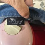 Embellished Cross/Angel jean jacket Small NWOT Blue Photo 5