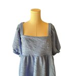 Free People  - Open Back Violet Baby Doll Y2K Mini Dress Sz L Photo 2