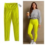 Zella Z by Neon Yellow Leggings S High Rise Pocket Yoga Pants NWT Activewear Photo 1
