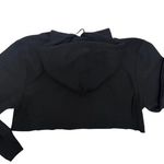 Champion Black Reverse Weave Embroidered Cropped Hoodie Sweatshirt Photo 9