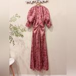 En Saison Selah Satin Floral Midi Dress in Pink Spice Size Small NWT Photo 6