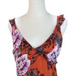 Free People Intimately Floral Slip Dress Size S/P – Rust & Purple Ombre V-Neck Photo 1