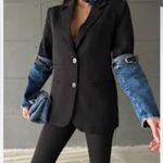 Loragal hybrid denim buckle blazer Black Photo 7