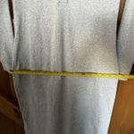 Old Navy Woman's Long Sleeve Light Gray V Neck 1/4 Button Dress Size Large Photo 10