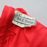 BKE  Swim Red Studded Crisscross Swim Sports Bra Bralette Bikini Top L Large Photo 4