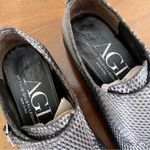 AGL • Netty Shoe platform loafer slip on chunky monk strap buckle metallic Silver Size 7 Photo 5