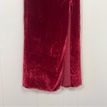 Reformation  Red Velvet Ariana Midi Dress Photo 4