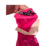 ZARA  Medium Poplin Cut-Out Puff-Sleeve Midi Dress Fuchsia Nwt Photo 5