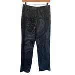 Lafayette 148  Black Wool Jacquard Pants Photo 2