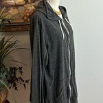 Old Navy  Hooded Women Active Long Sleeve Athletic Top Gray Size XL Athleisure Photo 3