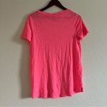 PINK - Victoria's Secret PINK Scoop Neck Neon Pink Tee Size Small Photo 4
