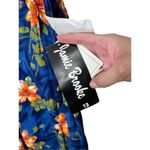 Vintage Jamie Brooke 90s Blue Flower Print Maxi Dress Size 13 Photo 4