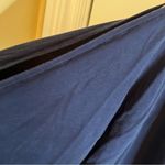 Eileen Fisher  Cold Shoulder T Shirt Dress Navy‎ Size Medium Soft Comfy Career Photo 4