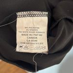 Sympli Quarter Sleeve Draped Scoop Neck Stretchy Lagenlook Tunic Dress Black Size 8 Photo 2