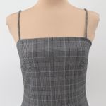 Windsor  Gray‎ Plaid Mini Dress Womens Preppy Academia Office Siren Retro Size S Photo 1