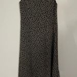 Vintage ditsy floral fully lined wrap style short sleeve midi feminine dreas M Black Size M Photo 6