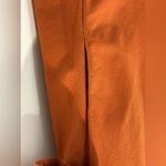 Free People  Adela Tunic Mini Dress Tie Front Puff Sleeve Brick Orange Small Photo 10