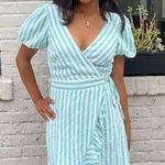 Draper James Boho   blue striped dress Photo 0