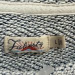 Faherty  Whitewater Textured Sweatshirt Womens L Blue Herringbone Organic Comfort Photo 10