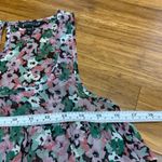 EXPRESS Floral Ruffle Tank Top Womens Size Small Sleeveless Blouse Casual Cute Photo 6