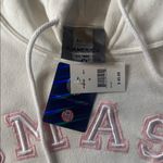 J. America Women’s White Embroidered UMASS College University of Massachusetts Hoodie M NEW Photo 8