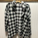 Cuddl Duds  Checked Buffalo Plaid Open Hooded Cardigan w/pockets Sz L/XL Soft Photo 0