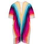 Missoni Mantella 70x90 Multicolor Zigzag Pattern open Poncho NEW Red Size undefined Photo 2