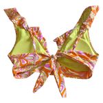 Raisin's  Tropical Print Ruffle V-Neck Bikini Top Photo 1