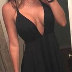 Revolve Black deep V  dress Photo 0