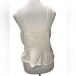House of Harlow 1960 Cream Knit Peplum Tank Top – Size L – NWT White Size L Photo 1