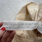 ZARA XXL Babydoll Cami Tank Top Pleated V-Neck Whimsy Romantic Striped Festival Photo 10