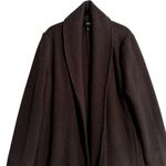 Eileen Fisher  Boiled Wool Coat Chocolate Brown Capsule Minimalist Size Small Photo 1