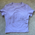 None Move Theology  Black Ribbed Cut-Out Back Sleeveless Built-In Workout Top XS Photo 0