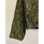 Urban Outfitters Vintage Women Size Small Cropped Button Up Jacket Lace Green Photo 3