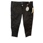 XOXO NWT  Juniors Black Casual Capris Pants With Lace Accents Size 7/8 Photo 2