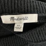 Madewell  Womens Size XS Black Double-V Pullover Slouchy Sweater Photo 3