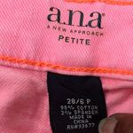 a.n.a  NEON PINK skinny jeans w orange stitching and zipper ankles / 28/6 / EUC Photo 11
