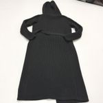 J Crew Cardigan Womens Petite Small Black Ribbed Hooded Sweater Belted Vintage Size undefined Photo 1